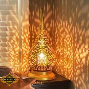 Illuminate Your Space with Handmade Moroccan Brass Night Light