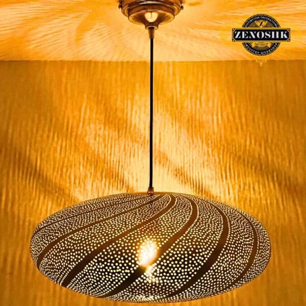 Hanging Chandelier - Moroccan Brass Pendant Light