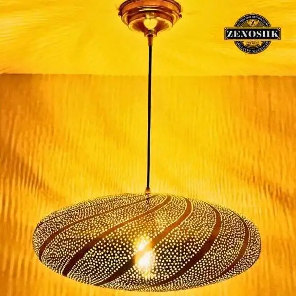 Hanging Chandelier - Moroccan Brass Pendant Light