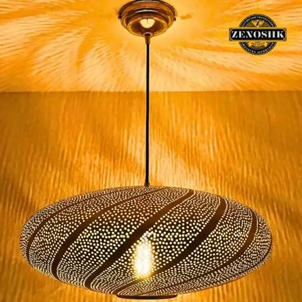 Hanging Chandelier - Moroccan Brass Pendant Light