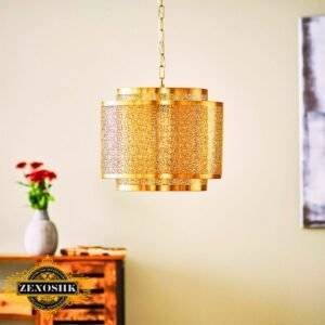 Handcrafted Moroccan Hermine Hanging Pendant Lamp