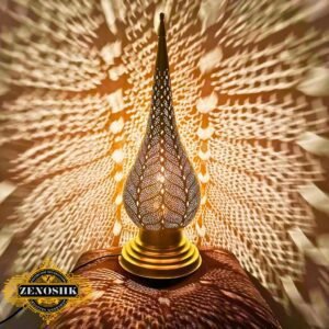 Timeless Moroccan Brass Table Lamp - Handmade Elegance for Every Room