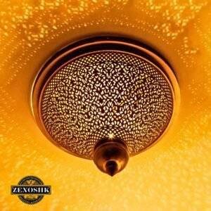 Brass Flush Ceiling Light - Moroccan Big Flush Ceiling Lamp Cover