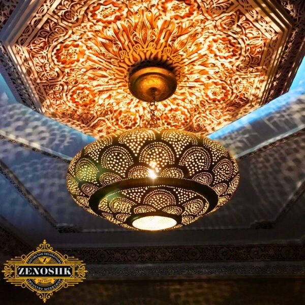 Brass-Moroccan-Ceiling-Lamp