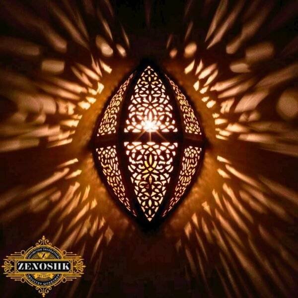 Illuminate Your Space with Magical Moroccan Wall Lamp