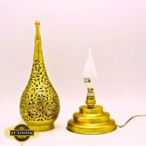 Handcrafted Brass Tear-Shaped Table Lamps