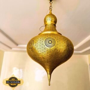 Moroccan Handmade Brass Pendant