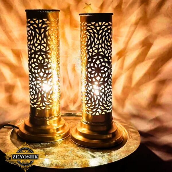 Set of 2 Moroccan Table Lamps - Ready to Ship, Perfect Valentine's Day Gift