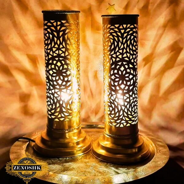 Set of 2 Moroccan Table Lamps - Ready to Ship, Perfect Valentine's Day Gift