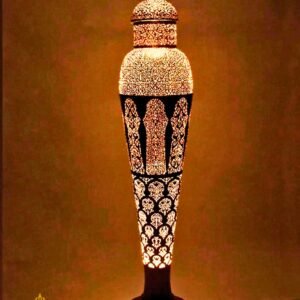 Moroccan Standing Lamp - Luxury Floor Light with Brass Finish